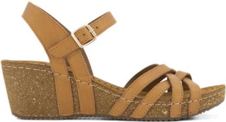 Easy Street Bruine leren sandalette