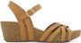 Easy Street Bruine leren sandalette - Thumbnail 1