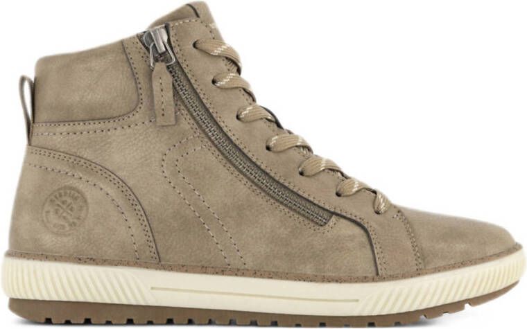 Easy Street Taupe hoge sneaker