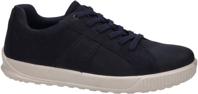 Ecco Byway leren sneakers donkerblauw