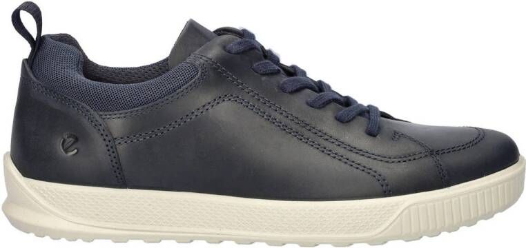 Ecco Byway leren sneakers donkerblauw