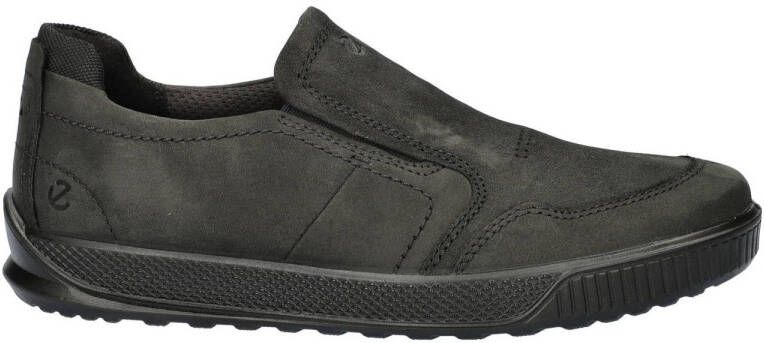 Ecco Byway nubuck instappers zwart