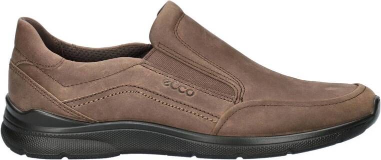 Ecco Irving nubuck instappers bruin