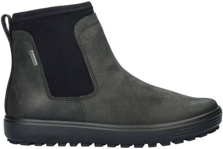 Ecco Soft 7 Tred nubuck enkelboots zwart