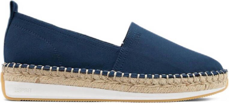 Esprit Blauwe platform espadrille