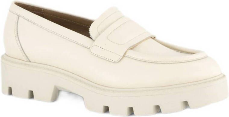 5th Avenue chunky leren loafers ecru