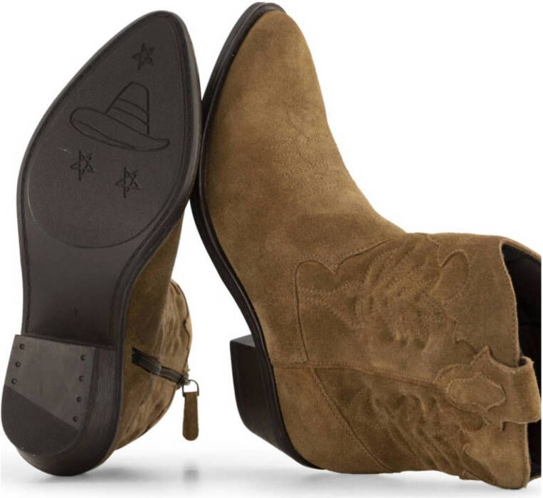 5th Avenue suède cowboylaarzen camel