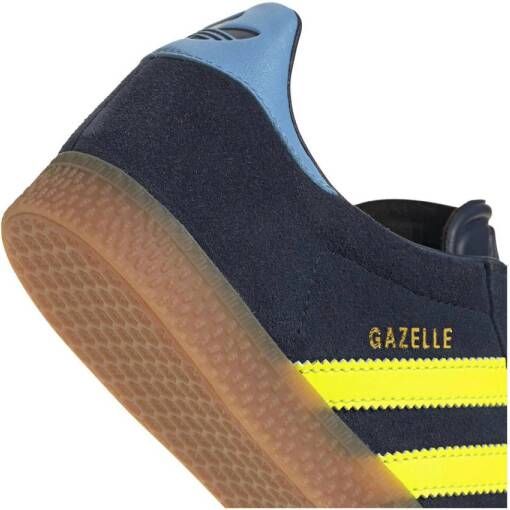 adidas Originals Gazelle sneakers donkerblauw geel gum