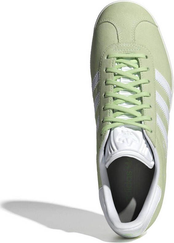 adidas Originals Gazelle sneakers lichtgroen wit