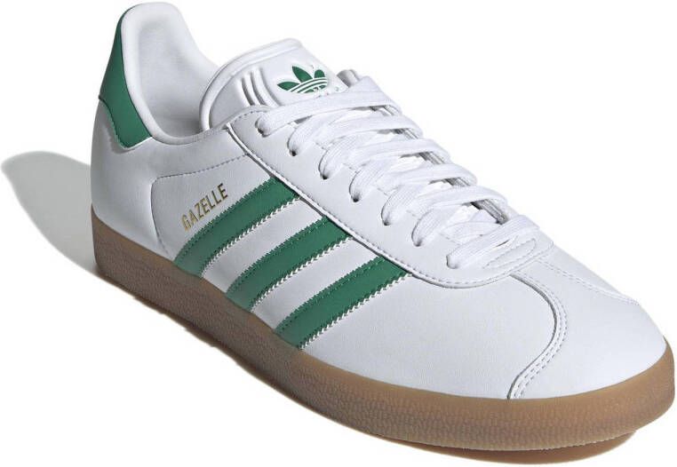 adidas Originals Gazelle sneakers wit groen