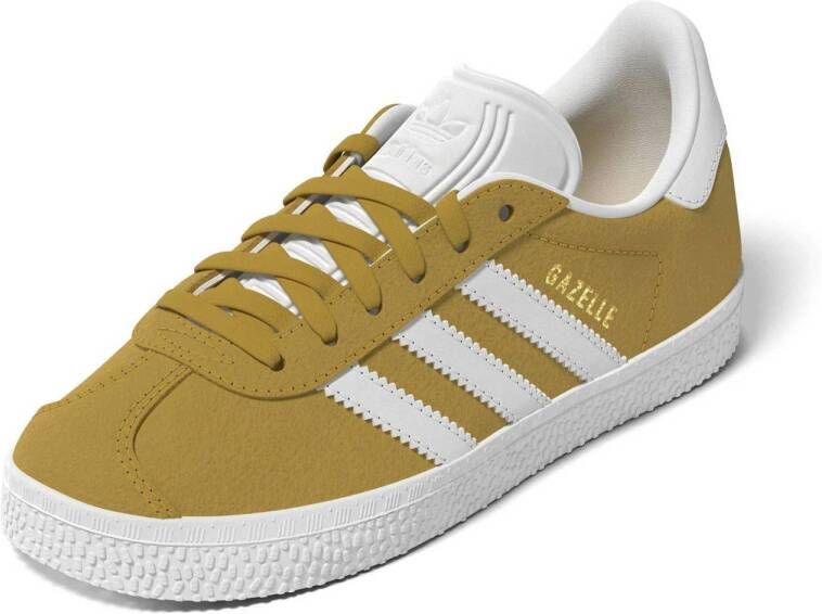 adidas Originals Gazelle suède sneakers oker wit