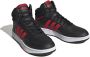 Adidas Sportswear Hoops 3.0 Mid sneakers zwart rood wit - Thumbnail 3