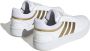 Adidas HOOPS 3.0 Low Dames Classic Sneakers Schoenen Wit-Gold HP7972 - Thumbnail 4