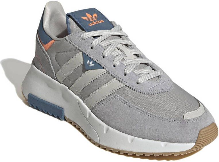 adidas Originals Retropy F2 sneakers grijs blauw oranje