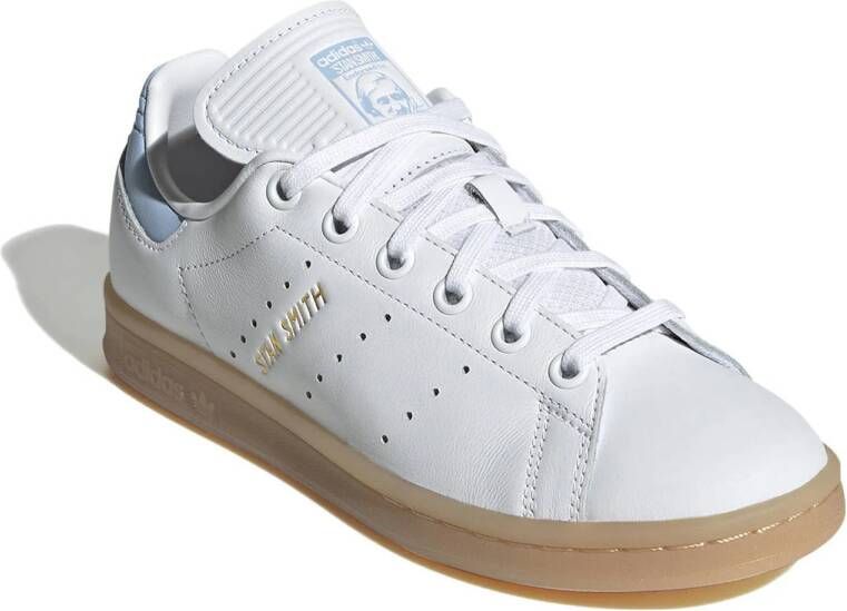 adidas Originals Stan Smith sneakers wit lichtblauw gum