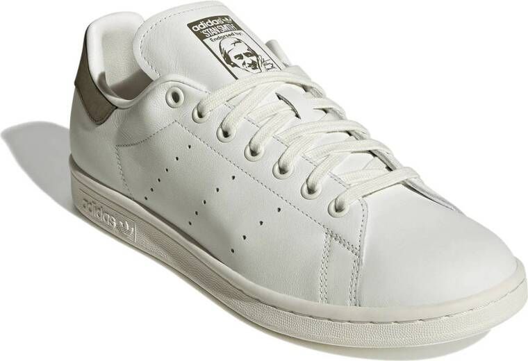 adidas Originals Stan Smith sneakers wit olijfgroen