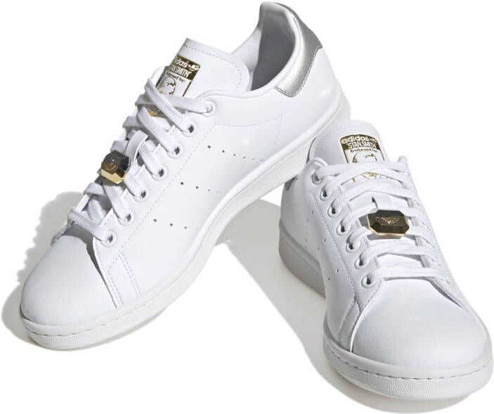 adidas Originals Stan Smith sneakers wit zilver