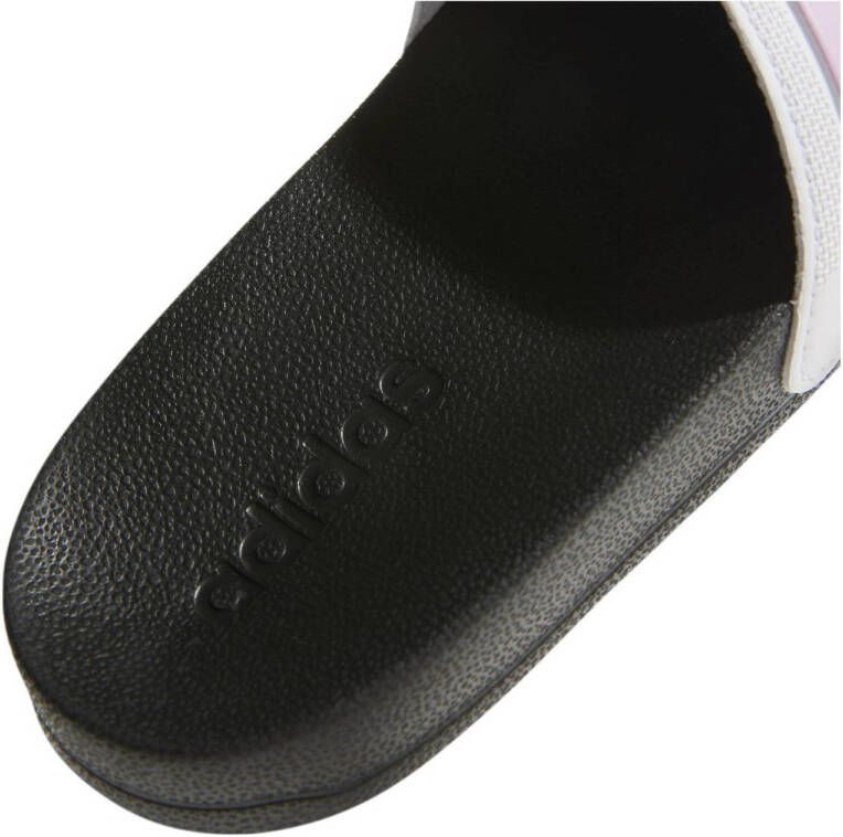 adidas Performance Adilette Shower badslippers wit lila