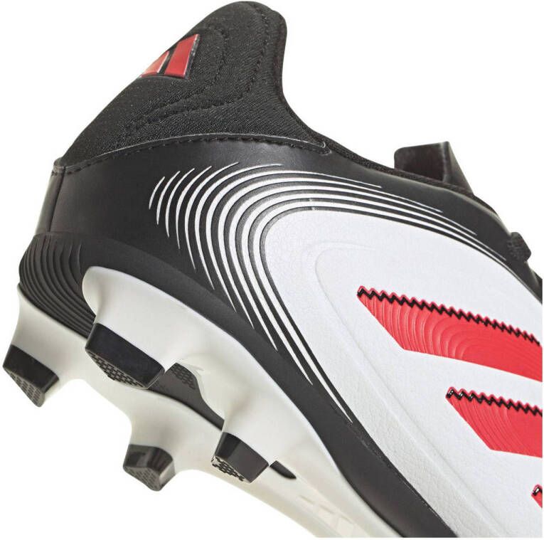 adidas Performance Copa Pure 3 Club FG MG Junior voetbalschoenen wit rood zwart