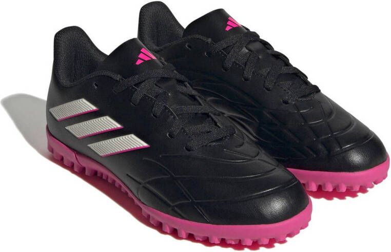 adidas Performance COPA PURE.4 Turf voetbalschoenen zwart wit fuchsia