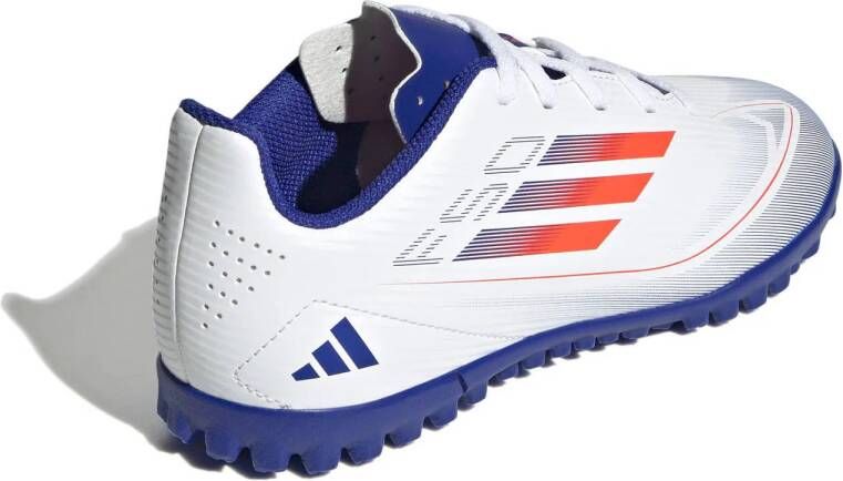 adidas Performance F50 Club junior voetbalschoenen wit rood kobaltblauw