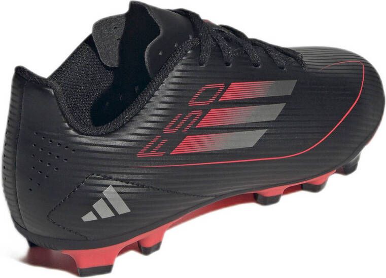 adidas Performance F50 Club Junior voetbalschoenen zwart zilver rood