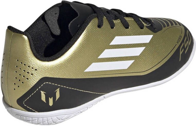 adidas Performance F50 Club Messi junior voetbalschoenen goudmetallic wit zwart