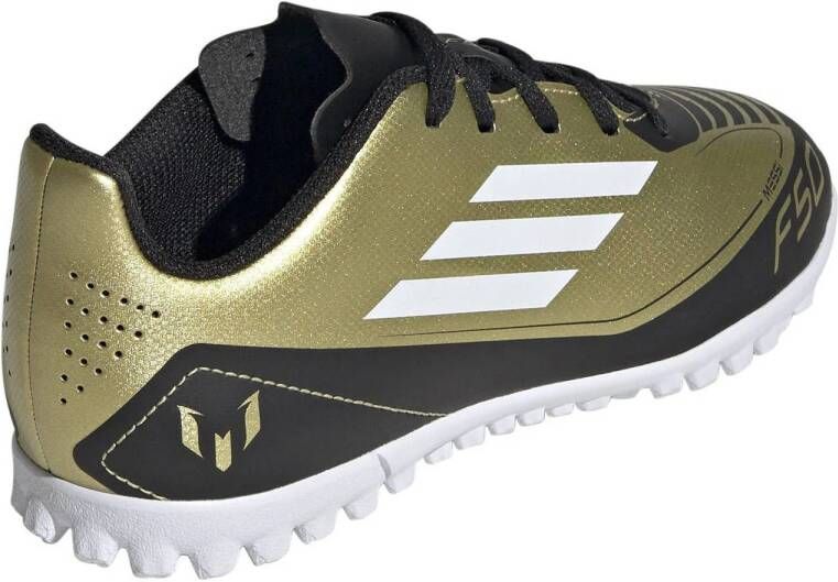 adidas Performance F50 Club Messi voetbalschoenen metallic goud wit zwart