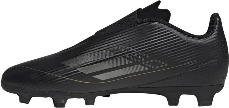 adidas Performance F50 Club Velcro junior voetbalschoenen zwart antraciet goud