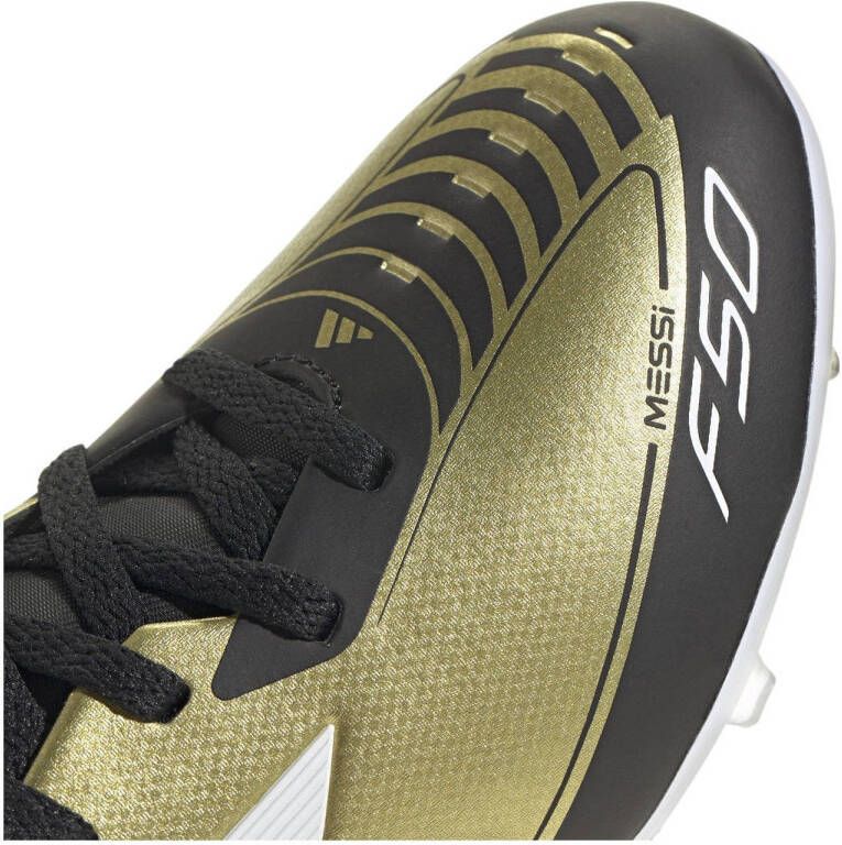 adidas Performance F50 League junior voetbalschoenen goudmetallic wit zwart