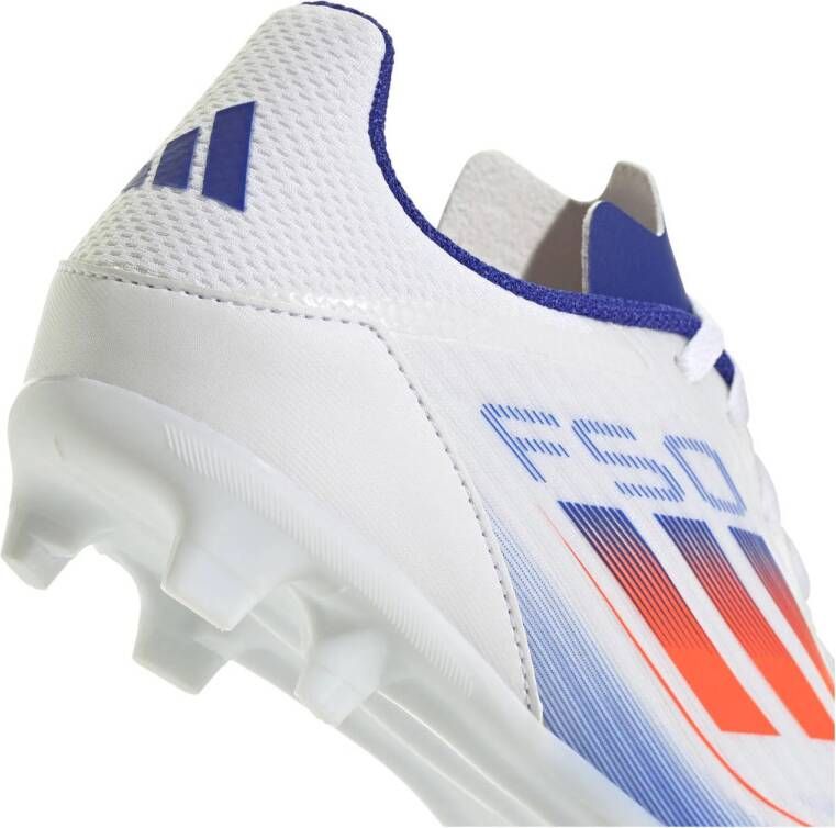 adidas Performance F50 League junior voetbalschoenen wit rood blauw