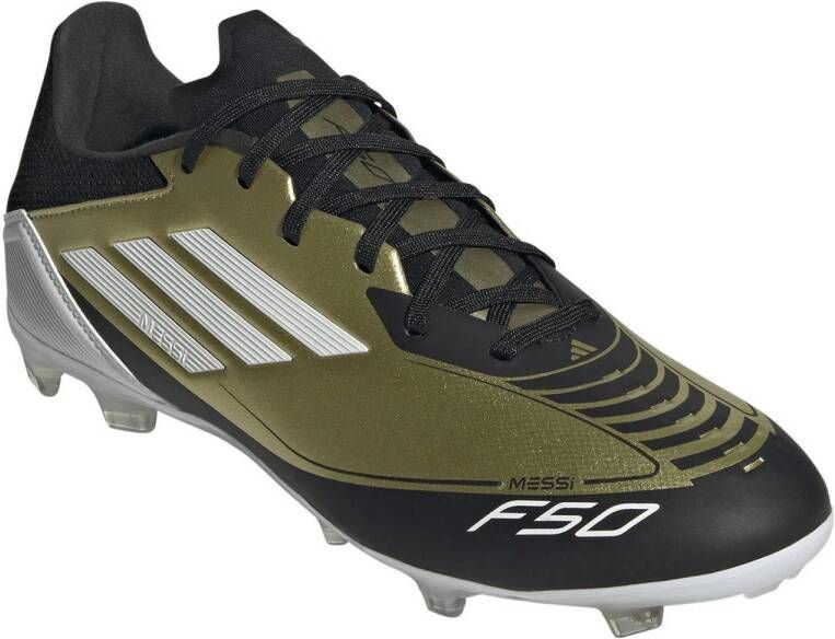 adidas Performance F50 League Messi Sr. voetbalschoenen goudmetallic wit zwart