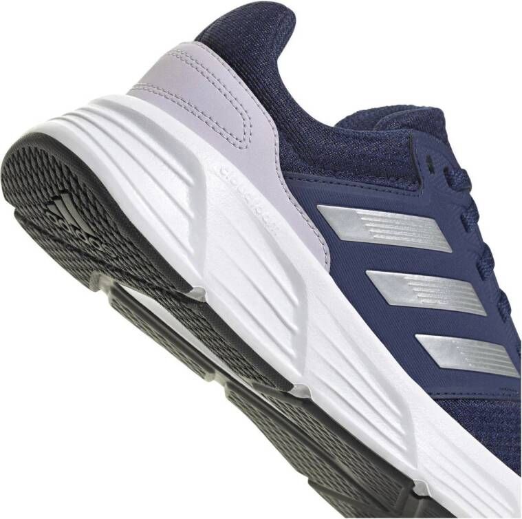 adidas Performance Galaxy 6 hardloopschoenen donkerblauw zilverkleuig