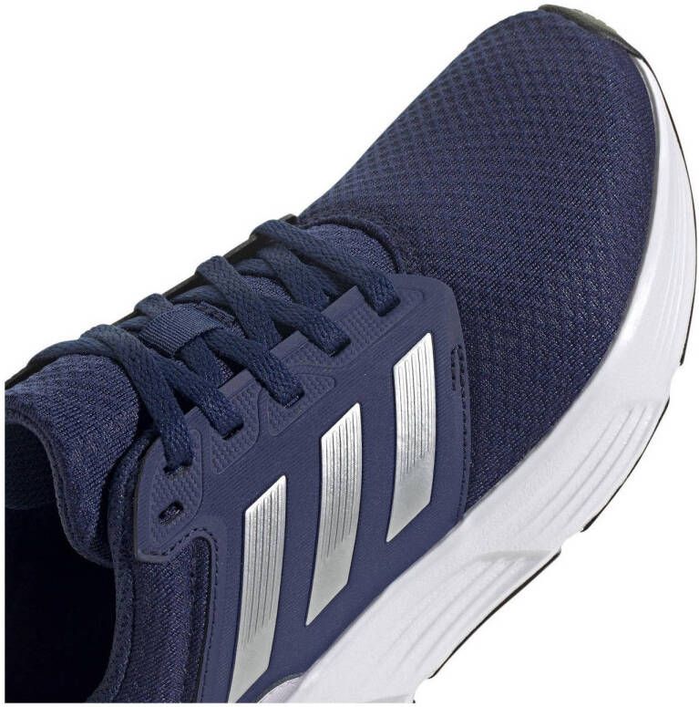 adidas Performance Galaxy 6 hardloopschoenen donkerblauw zilverkleuig