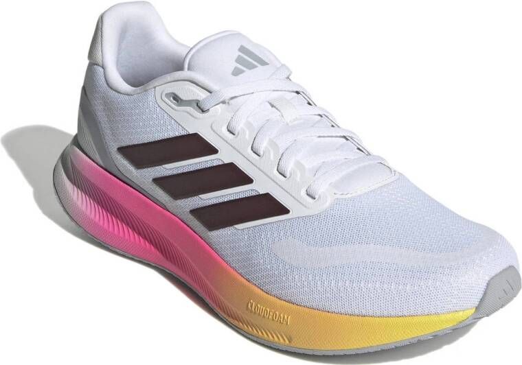 adidas Performance hardloopschoenen wit roze geel