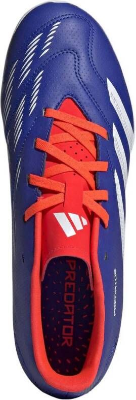 adidas Performance Predator Club Senior voetbalschoenen kobaltblauw wit rood