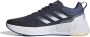 Adidas Performance Questar hardloopschoenen donkerblauw grijs wit - Thumbnail 4