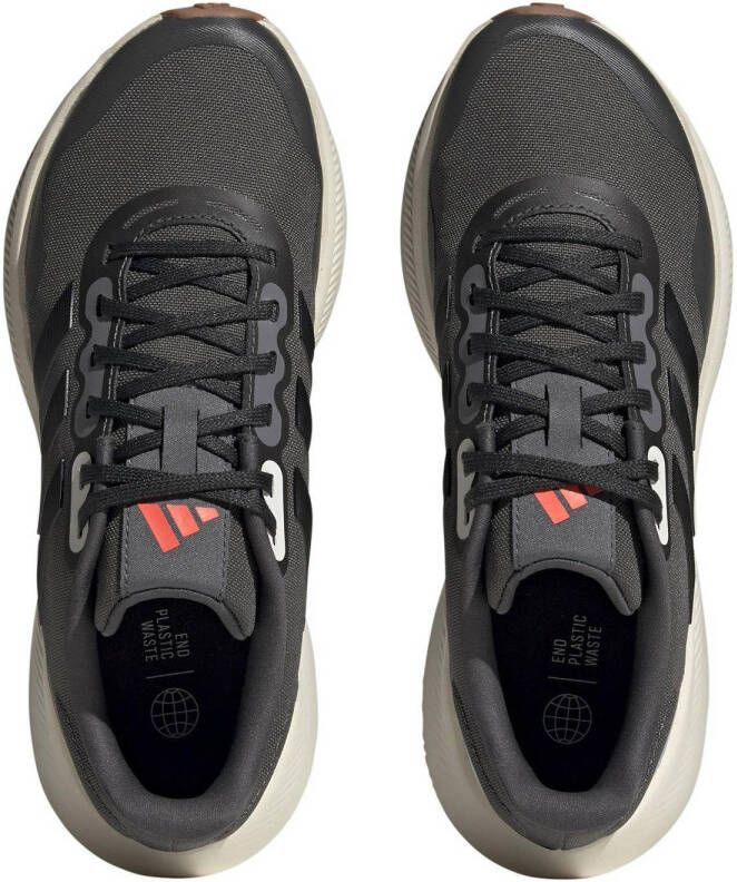 adidas Performance Runfalcon 3.0 hardloopschoenen grijs zwart antraciet