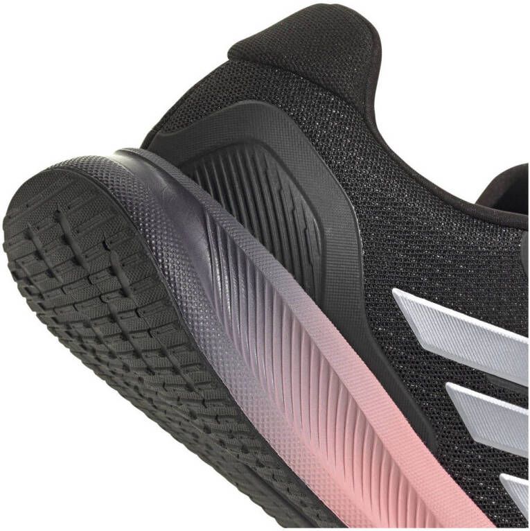 adidas Performance RunFalcon 5 hardloopschoenen zwart roze geel