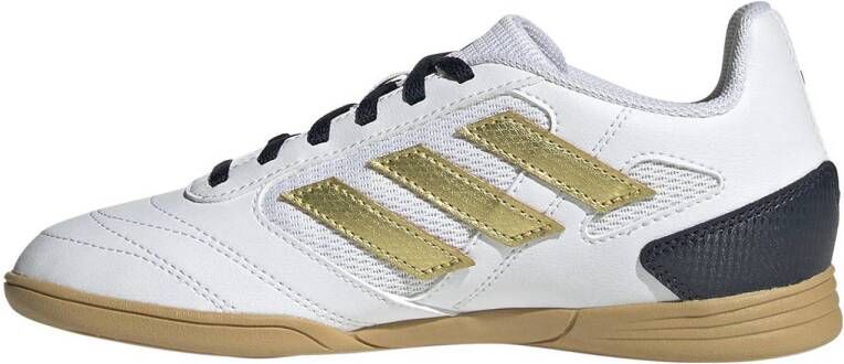 adidas Performance Super Sala junior zaalvoetbalschoenen wit goud metallic zwart