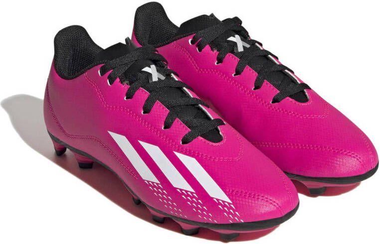 adidas Performance X Speedportal.4 flexible ground voetbalschoenen fuchsia wit zwart