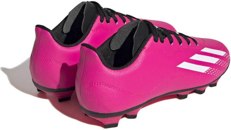 adidas Performance X Speedportal.4 flexible ground voetbalschoenen fuchsia wit zwart