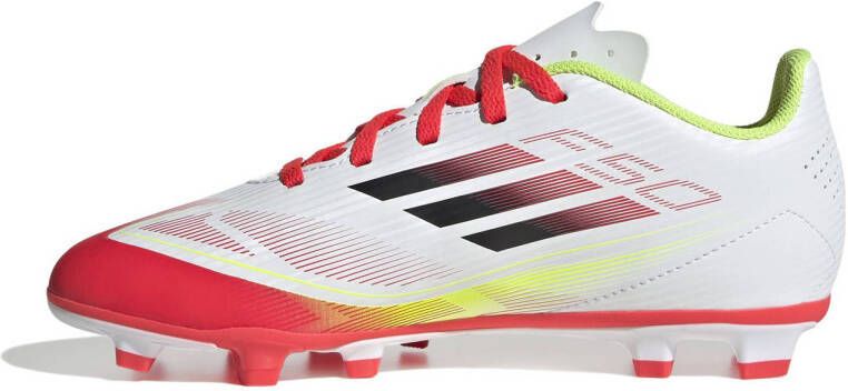 adidas Performance F50 Club Junior voetbalschoenen wit zwart rood