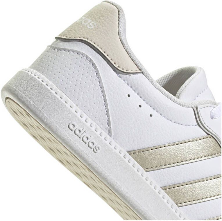 adidas Sportswear Breaknet Sleek sneakers wit goud metallic