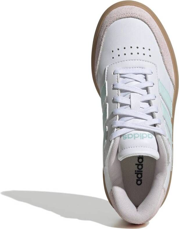 adidas Sportswear Courtblock sneakers wit lichroze gum