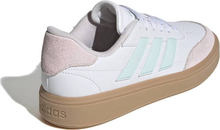 adidas Sportswear Courtblock sneakers wit lichroze gum