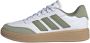 Adidas Sportswear Courtblock sneakers wit mosgroen gum Imitatieleer 35 1 2 - Thumbnail 5