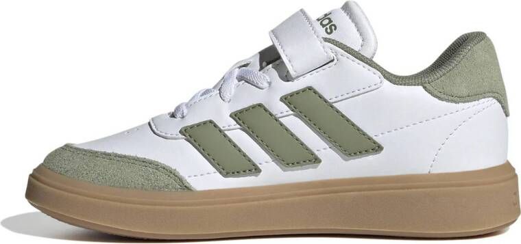 adidas Sportswear Courtblock sneakers wit mosgroen gum