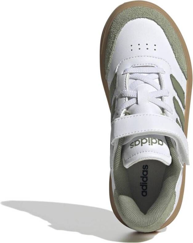 adidas Sportswear Courtblock sneakers wit mosgroen gum