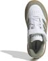 Adidas Sportswear Courtblock sneakers wit mosgroen gum Imitatieleer 28 - Thumbnail 6